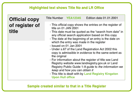 title land charges register number property registered document registration classes if information using other copies