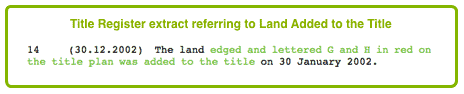 Land Addred to the Title